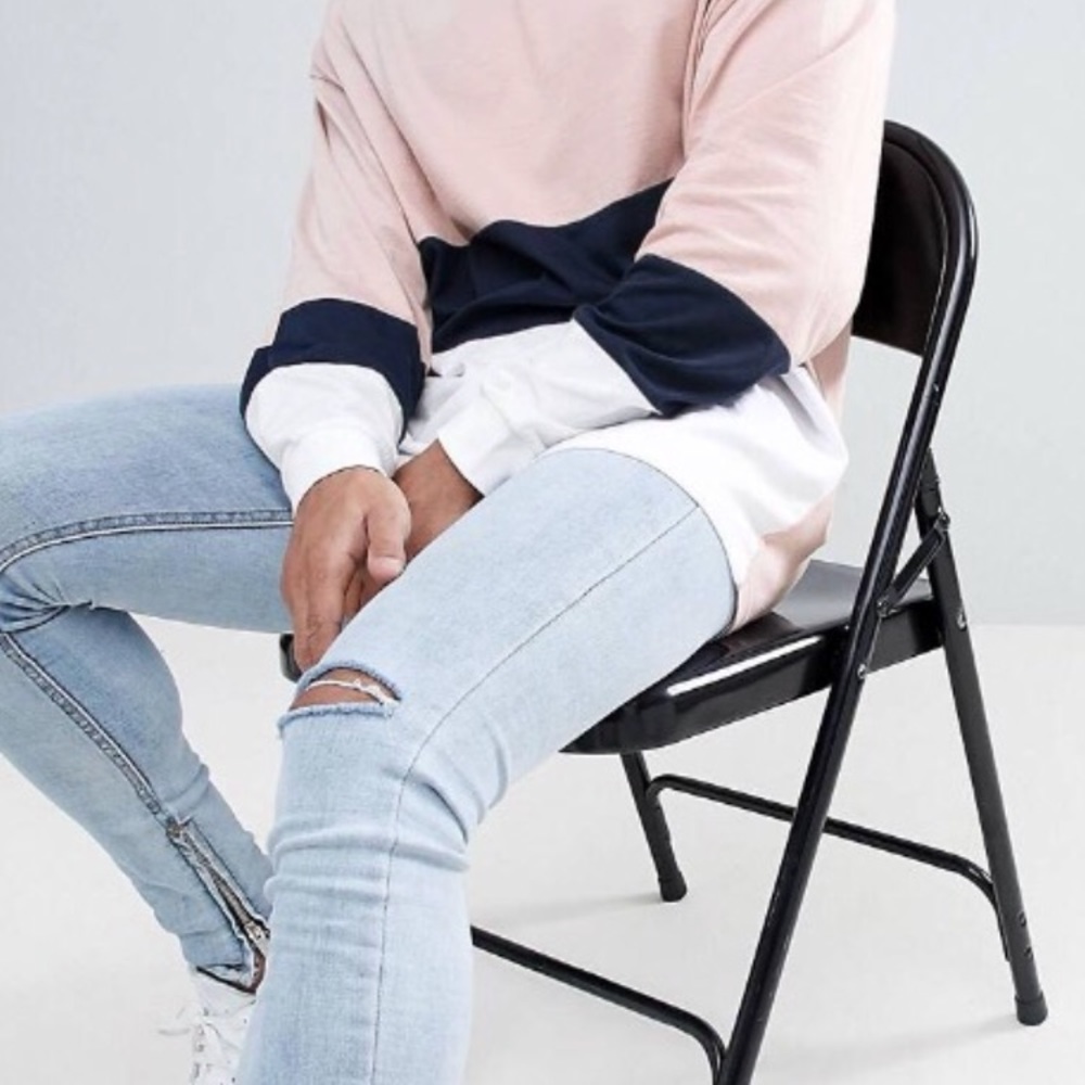 NWT distressed side zippers carrot fit size 30 men - Picture 4 of 9